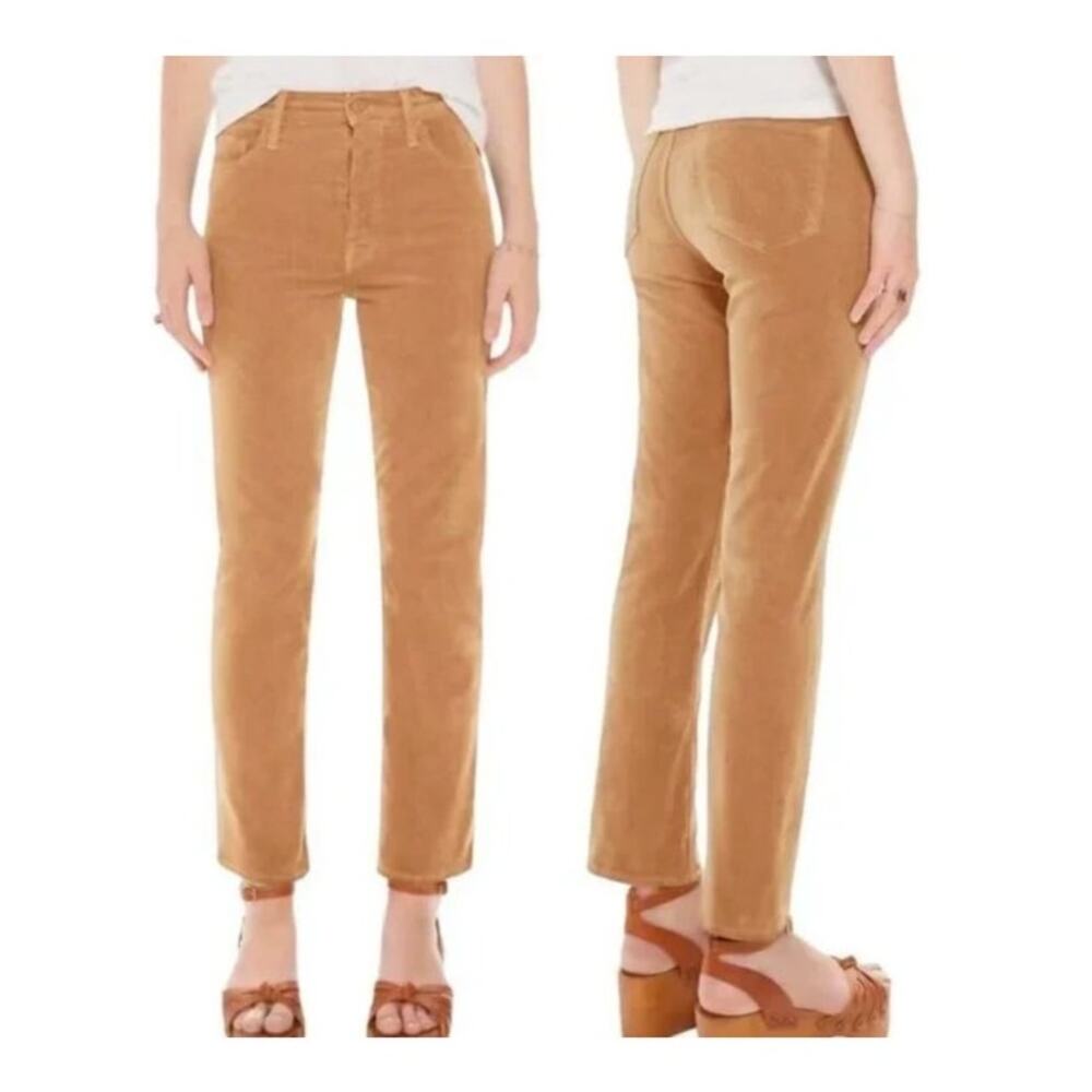 MOTHER | The Tomcat Ankle Corduroy Jean Hopscotch Cafe Spice Size 26 Tan Brown